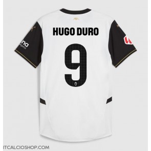 Valencia Hugo Duro #9 Prima Maglia 2024-25 Manica Corta